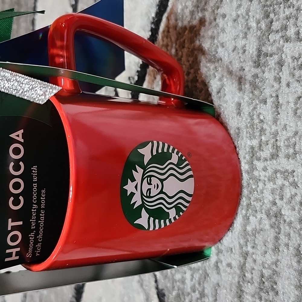 STARBUCKS 2023 RED W/ PINK MARBLE ICONIC MERMAID SIREN LOGO 11 OZ MUG CUP
